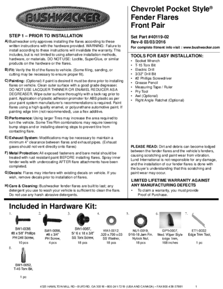 Installation Manual
